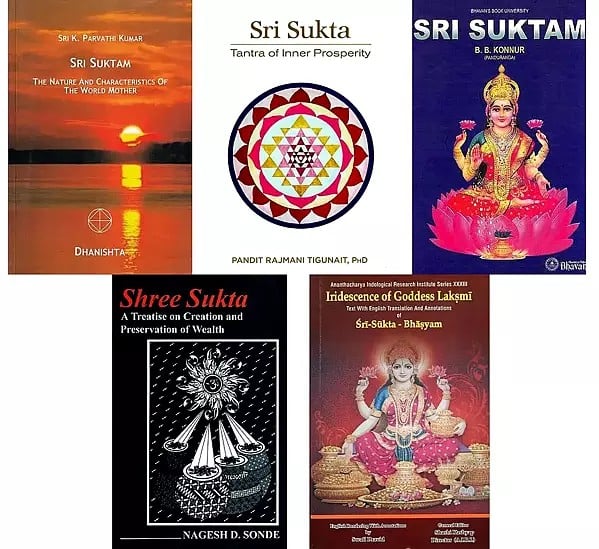 Shri Sukta The Vedic Hymn for Prosperity (Set of 5 Books)