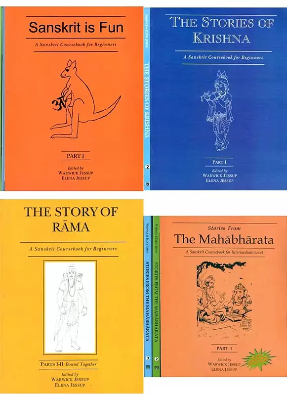 Ten Sanskrit Course Books for Beginners and Intermediates