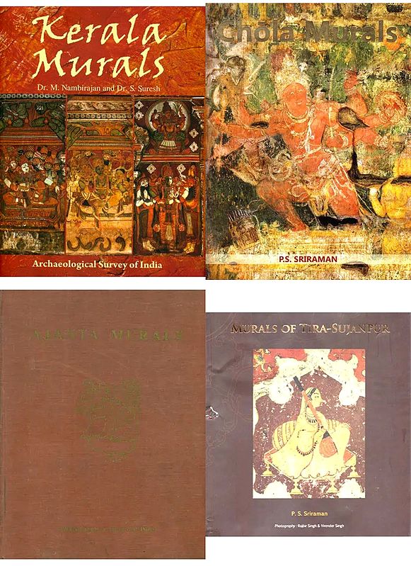 4 Books on Mural Paintings by The Archaeological Survey of India