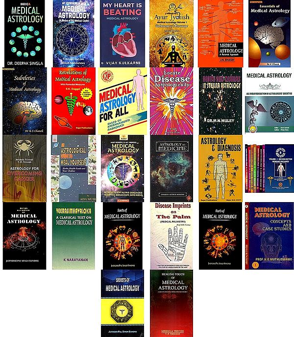 Books on Medical Astrology (Set of 34 Books)