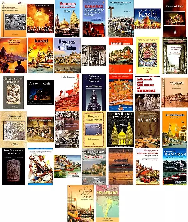 Books on Shiva's City Varanasi: Kashi (Set of 38 Books)