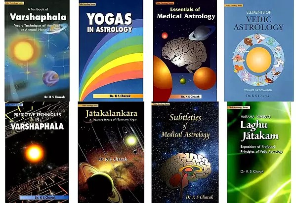 Astrological Works of Dr K S Charak (Set of 8 Books)