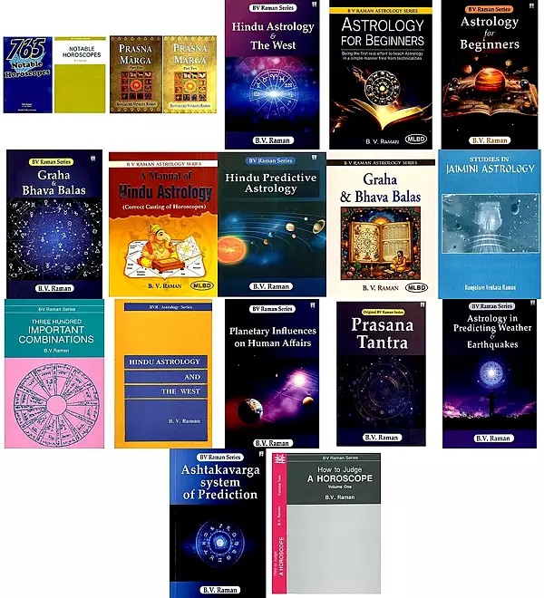 Astrological Works of B. V. Raman (Set of 20 Books)