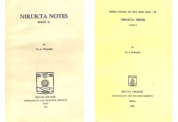 Nirukta Notes (Set of 2 Books)