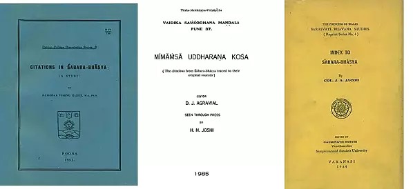 Citations and Index to to Sabara Bhasya (Set of 3 Books)
