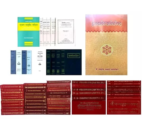 The Complete Hindu Library in Pure Sanskrit (Set of 4 books)