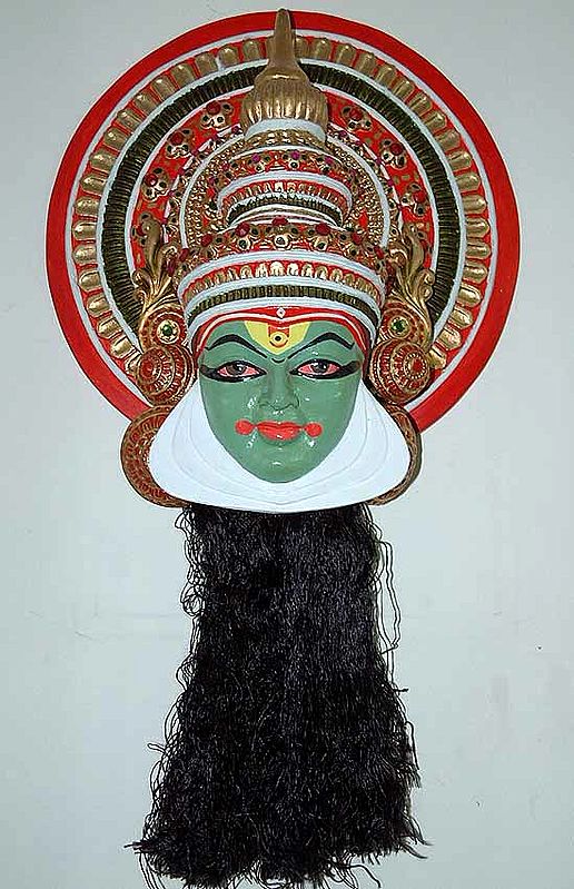 Kathakali Arjuna - Wall Hanging Mask