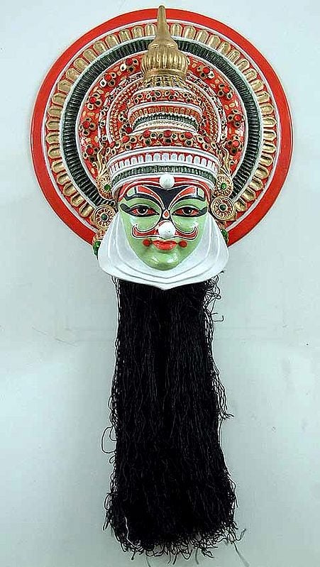 Kathakali Ravana - Wall Hanging Mask