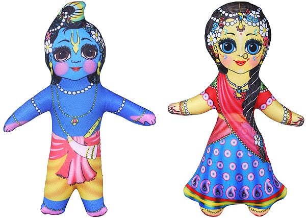 Radha Krishna Stuffed Dolls