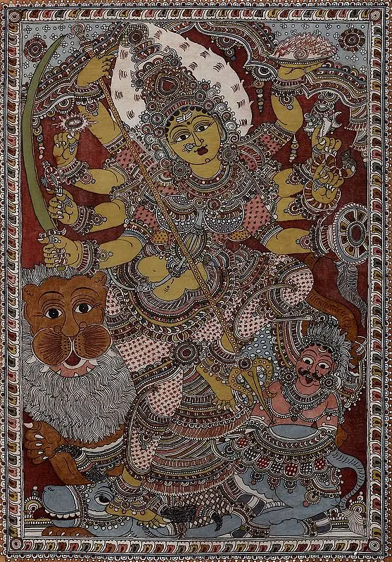 Eight-armed Mahishasuramardini Goddess Durga