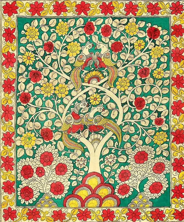 The Tree of Life With Parrots Perched On It