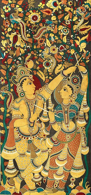 The Celestial Lovers Playing Dandiya In Upavan - Super Large