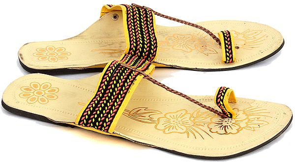 Kolhapuri Floral Slippers