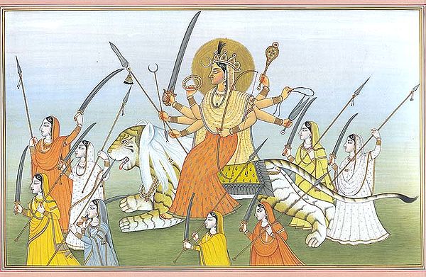 Devi Durga with Army of Matrkas