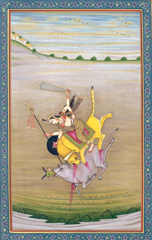 Durga Slays the Demon Mahishasur