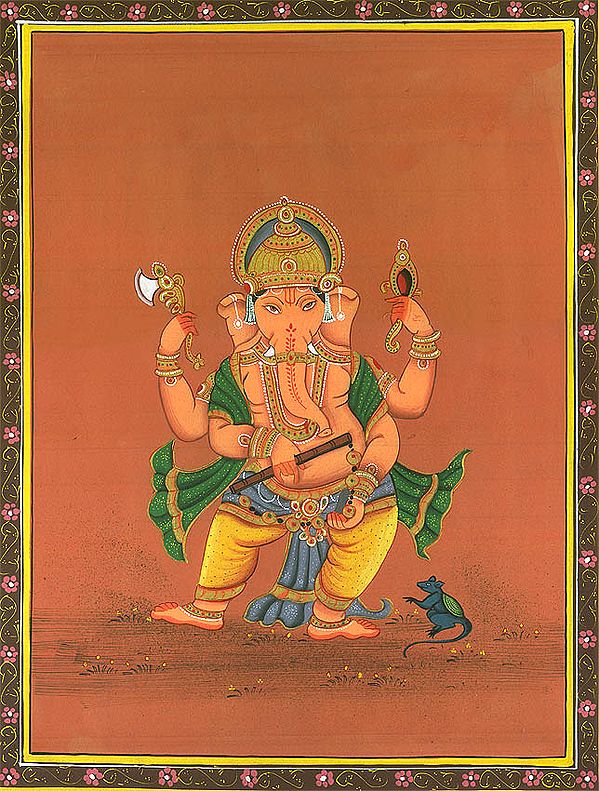 Ganesha Plays a Musical Instrument (Musical Ganesha Series)
