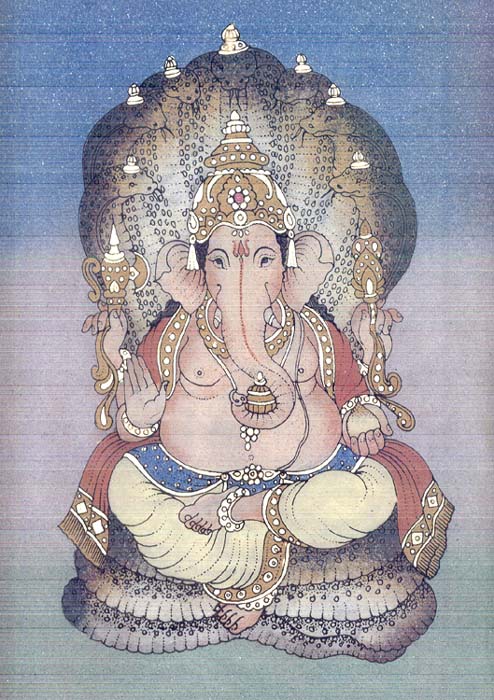 Ganesha Seated on Sheshnaag
