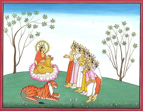 Gods Venerate Mahalakshmi