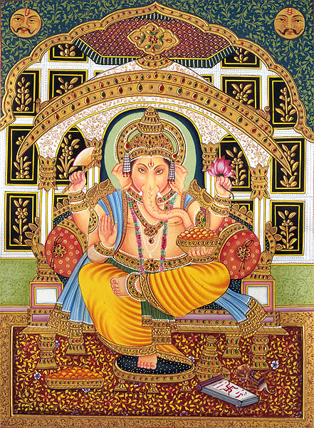 Gold Splendored Ganesha