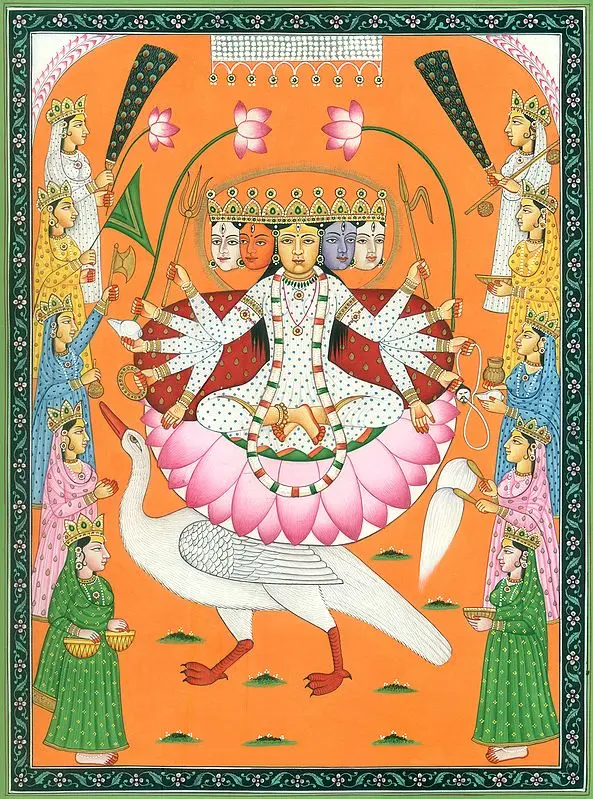 Five-Faced and Ten-Armed Gayatri