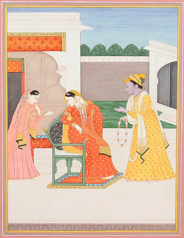 Krishna' Persuasion, Radha's Reluctance