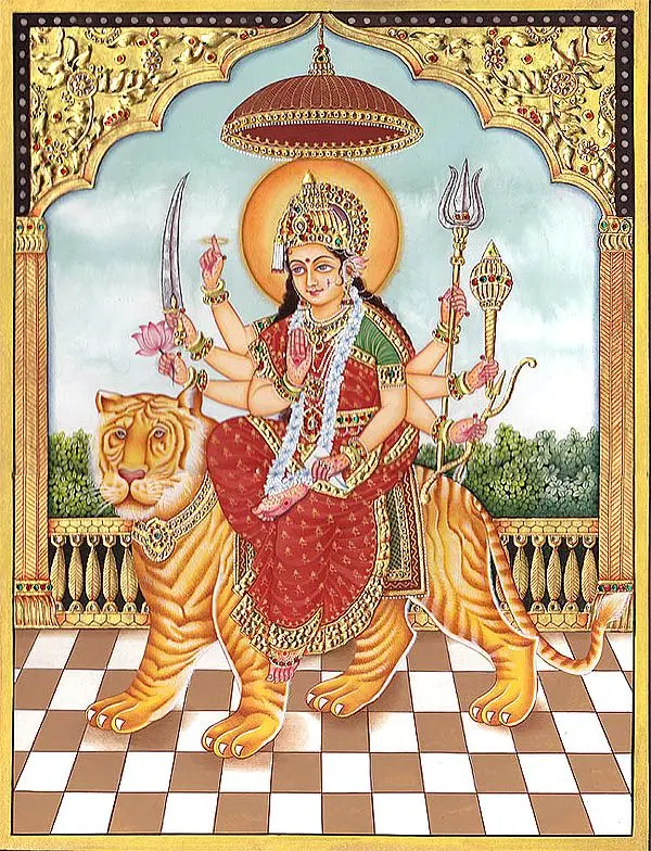 Mother Durga in Beautiful Shringar