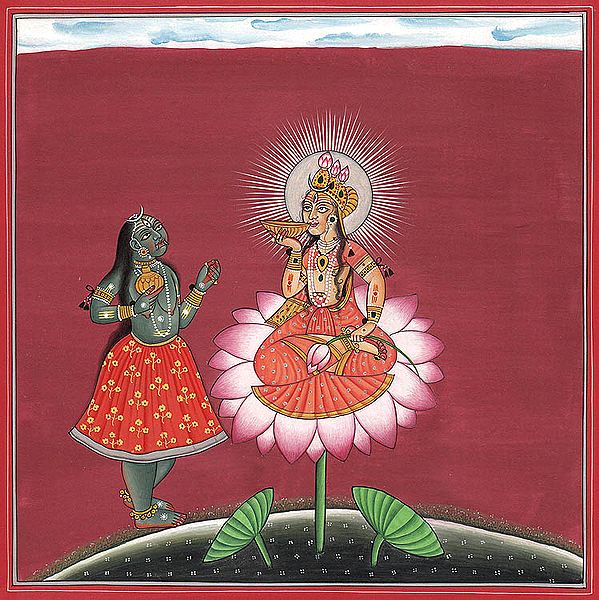 Goddess Kali with Devi Siddha Lakshmi