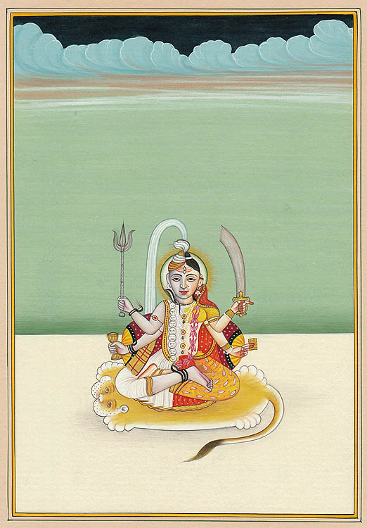 Brahma with Saraswati, Vishnu with Lakshmi