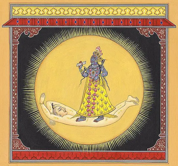 Devi Bhadrakali Contained In Solar Resplendence (Tantric Devi Series)