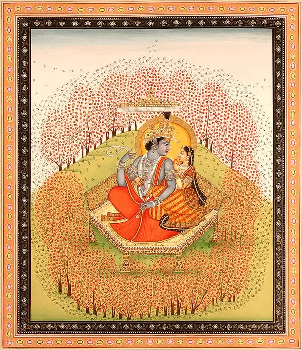 Shiva and Parvati in a Grove