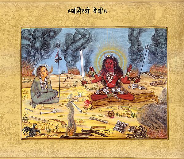 Bhairavi as Shmashan Kali in the Devotee’s Vision