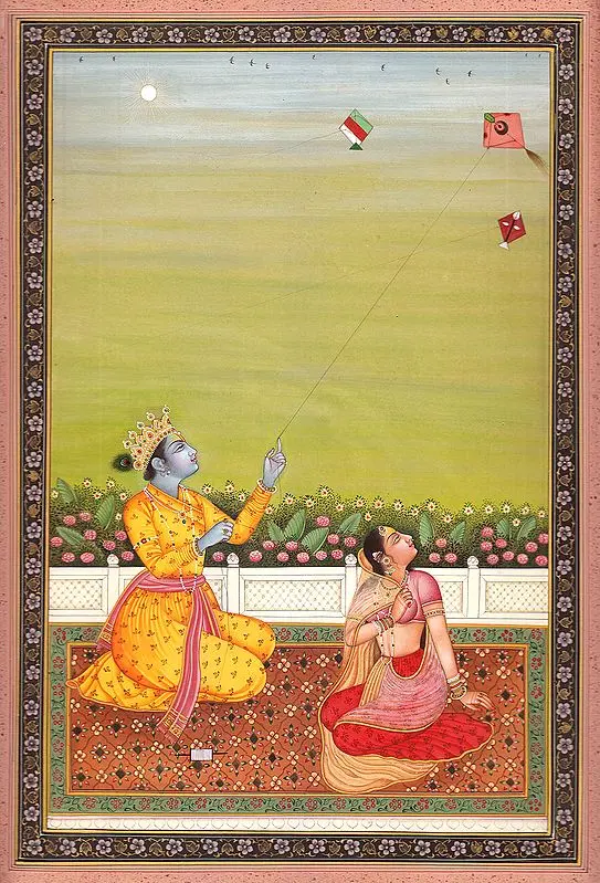 Radha Krishna Flying Kite
