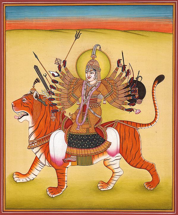 Ashtadasa-bhuja-Dhari Durga