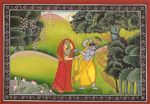 Radha and Krishna in a Grove (Illustration to the Gita Govinda)