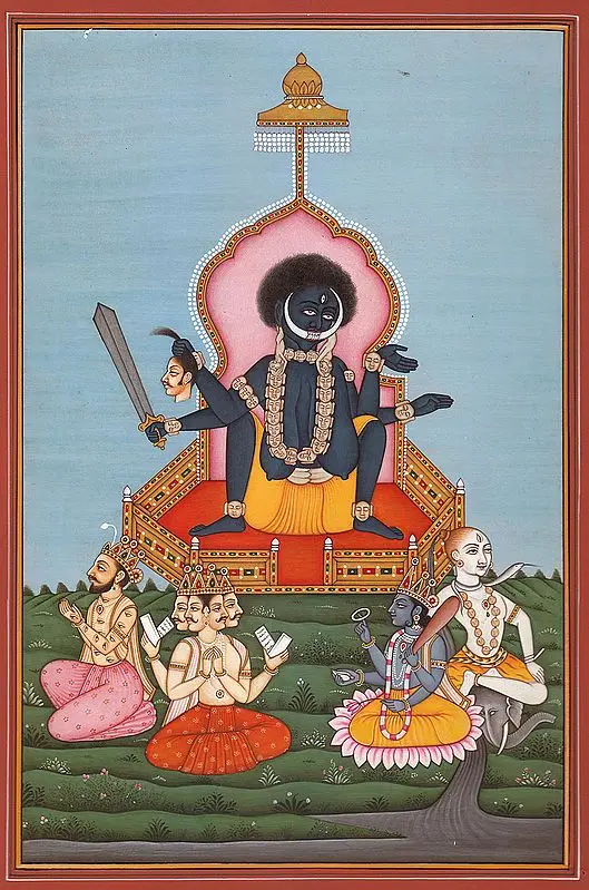 Goddess Kali in the Birth-Giving Posture