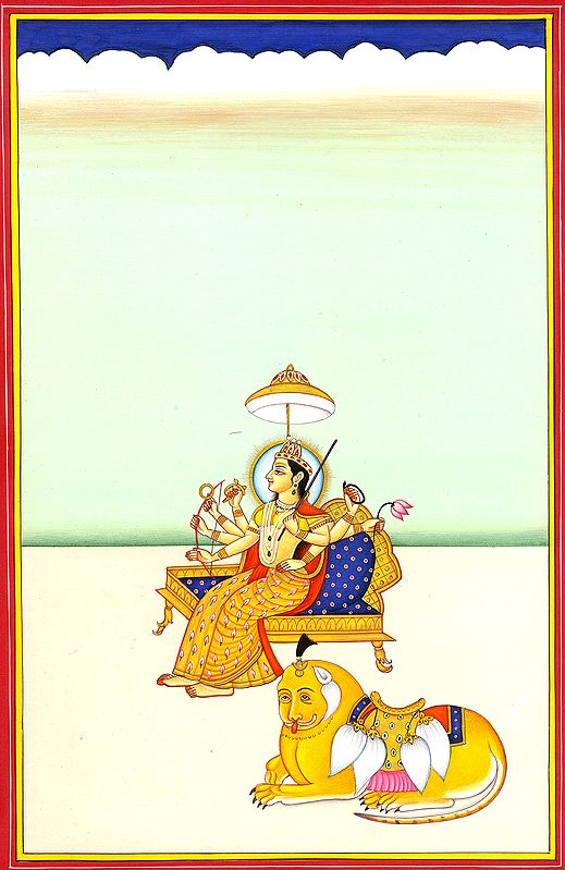 Simhavahini Ashtabhujadharini Devi Parvati