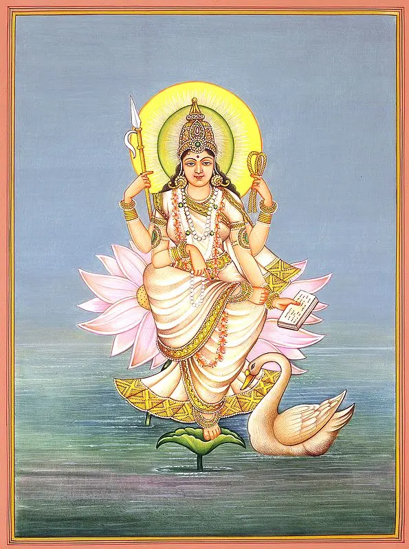 Goddess Saraswati Rising from Ocean