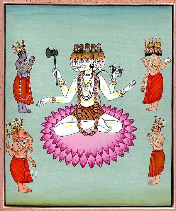 Devas Paying Homage to Sadashiva