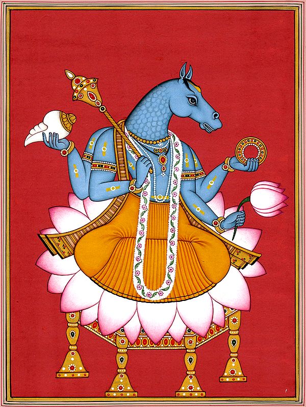 Lord Vishnu as Hayagriva