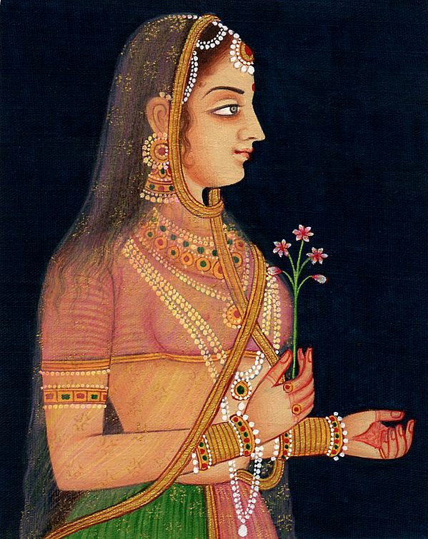 Lady with Lotus
