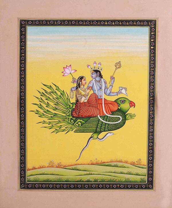 Lakshmi Vishnu  on Garuda