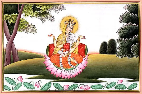 Yogini Wearing A Skull Necklaces