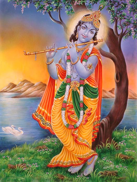 Krishna in the Lap of Nature!