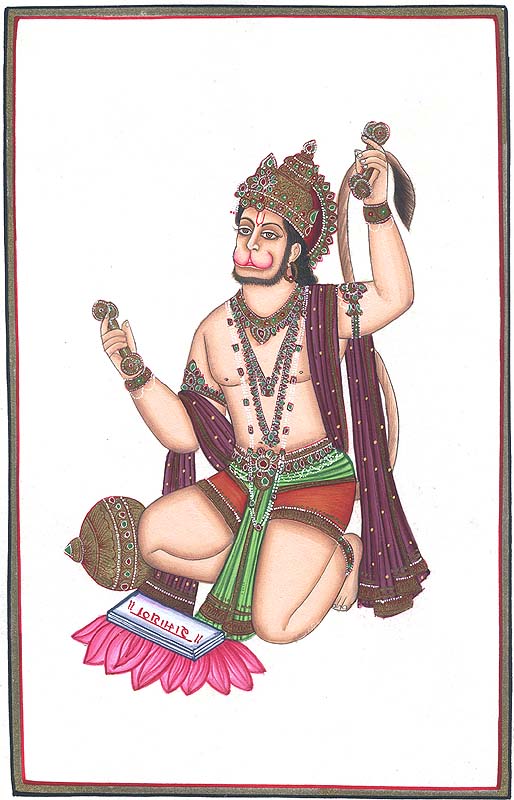 Lord Hanuman Singing Bhajans