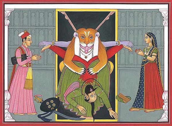 Narasimha Killing Hiranyakasyapu