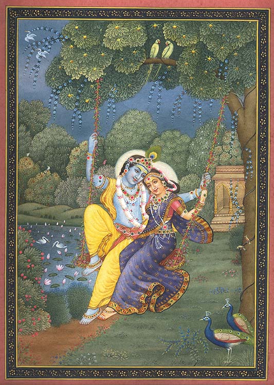 Radha & Krishna Swinging