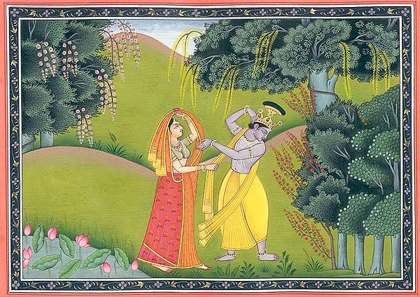 Radha and Krishna - Illustration to the Gira Govinda