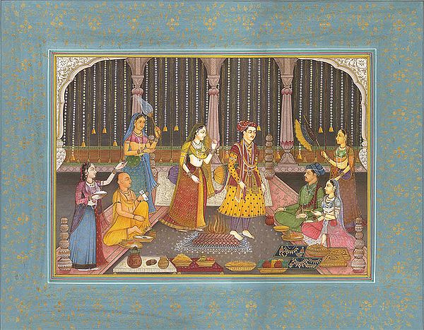 Saatphere (Traditional Hindu Marriage Scene)