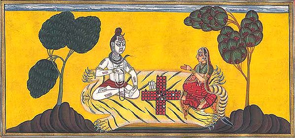 Shiva Cheats Parvati in the Game of Dice