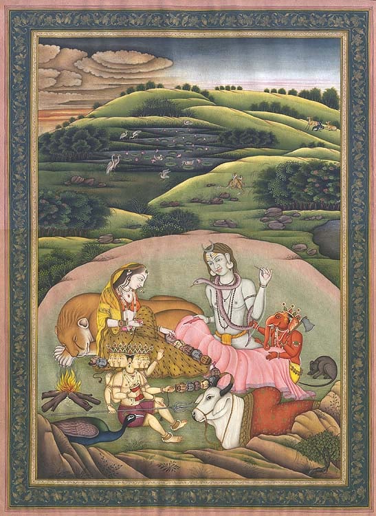 Shiva Family Engaged in Household Business